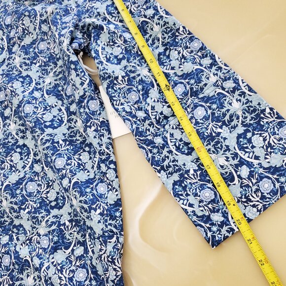 Hyacinth House Long Sleeve Blue Carrington Collared Mini Dress Size XS - Picture 14 of 16